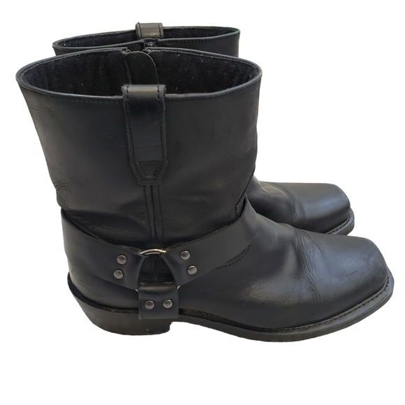 DINGO REV UP ZIPPER MOTORCYCLE BOOTS - SQUARE TOE 11.5D - Picture 2 of 11